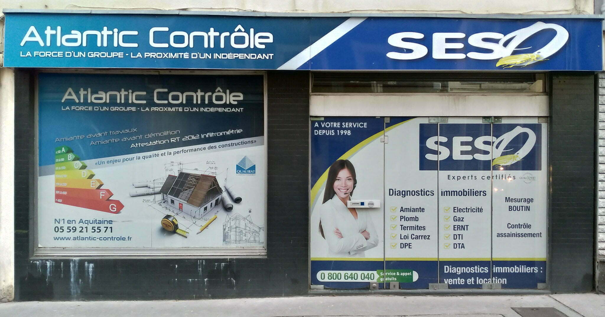 Realisation Enseigne Facade Pau Creation Panneaux Adhesifs Micro Perforé Agence Seso Realisation Enseigne Facade Pau Creation Panneaux Adhesifs Micro Perforé Agence Seso