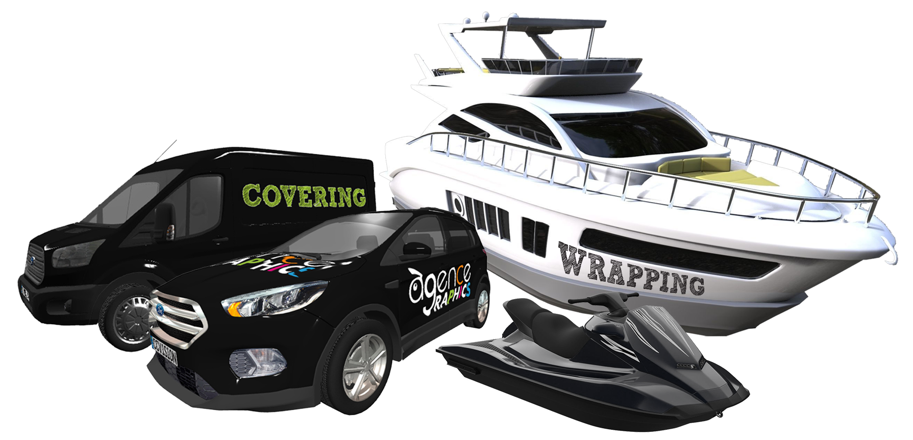 Agence.graphics Prestations Communication Publicite Enseigne Covering Wrapping Bateau Avion Nautique Aeronautique