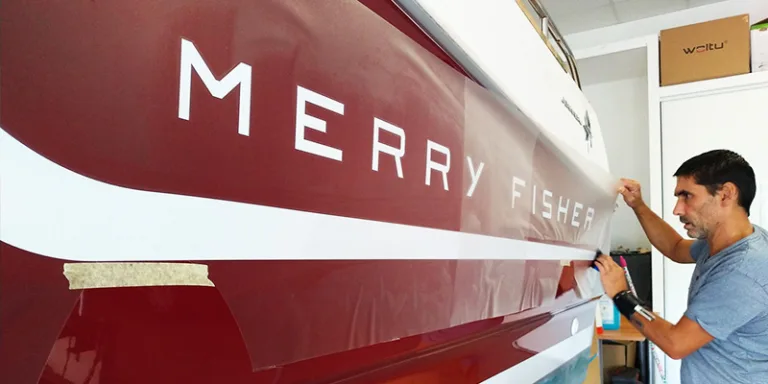Agence Graphics Wrapping Covering Bateau Jeanneau Biscarrosse Arcachon Sanguinet Capbreton Bayonne Sete Collioure