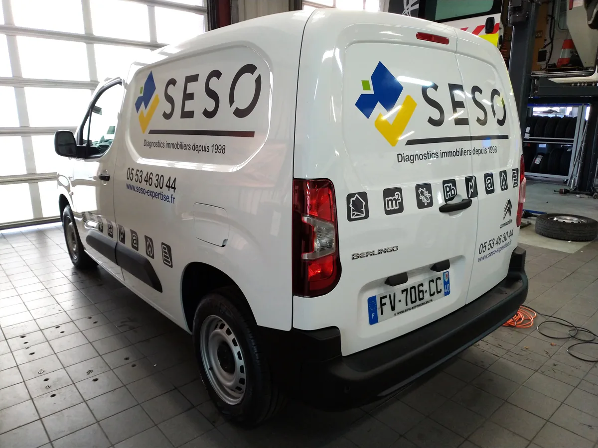 Flocage Marquage Vehicule Landes Seso Biscarrosse Arcachon Bordeaux Biganos Mios La Teste Dax