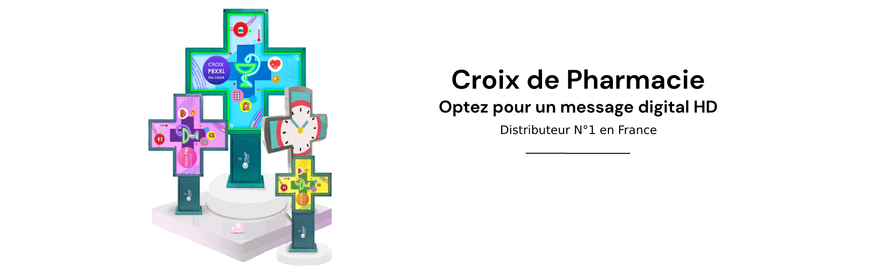 croix pharmacie enseigne ecran led landes aquitaine bayonne mont de marsan dax capbreton biscarrosse bordeaux arcachon