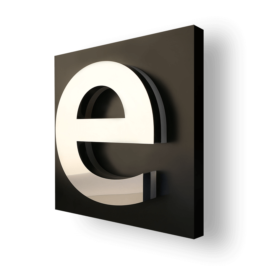 lettre bloc led plexi eclairage chant inox face lettre bloc led plexi eclairage chant inox face