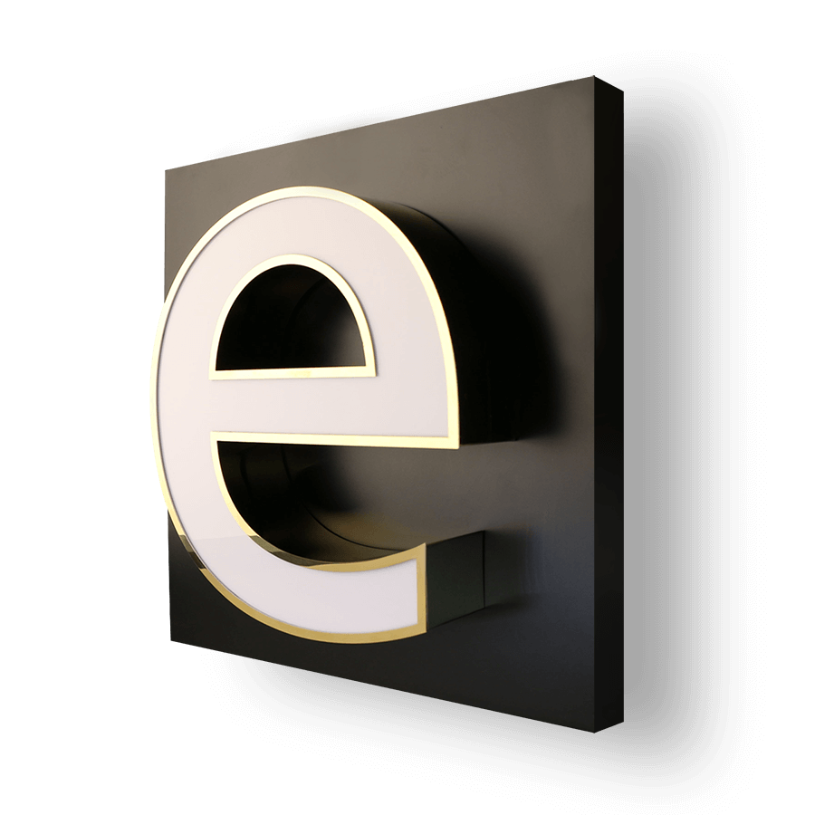lettre bloc led plexi eclairage face laiton inix chant lettre bloc led plexi eclairage face laiton inix chant