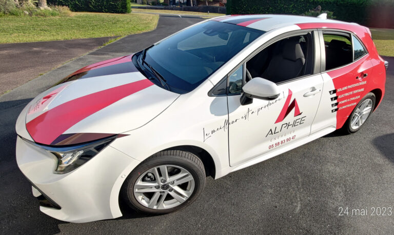 agence sign by graphics semi covering voiture vehicule alphee biscarrosse landes mimizan arcachon mios biganos gironde bordeaux